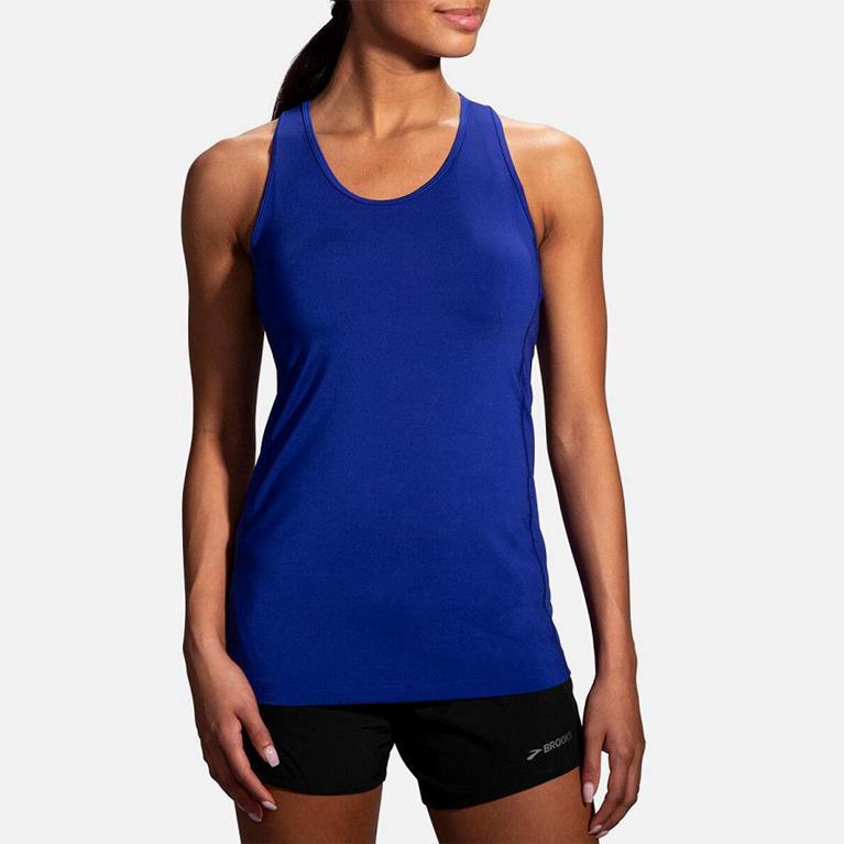 Brooks Pick-Up - Womens Running Tank Top - Blue (10765WZVE)